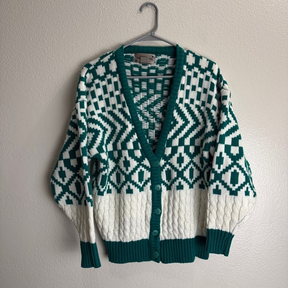 Sheridan Square Vintage Sweater Button Up Size Large Y2K - Picture 1 of 6